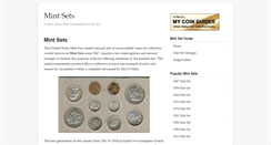 Desktop Screenshot of mintsetguide.com